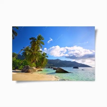 Póster paraíso tropical en Seychelles – Pixers®