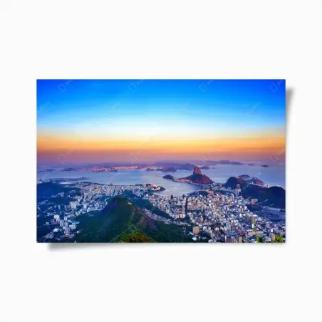 Póster panorámica de Río de Janeiro desde Corcovado – Pixers®