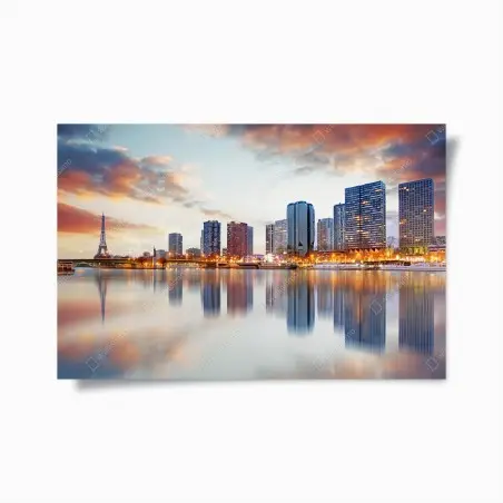 Póster amanecer en París con la Torre Eiffel – Pixers®