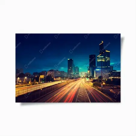 Póster atardecer urbano en La Défense, París – Pixers®