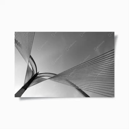 Póster arquitectura de líneas entrelazadas – Pixers®