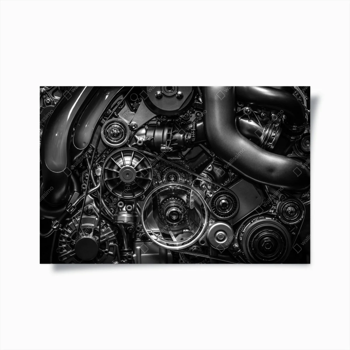 Póster detalle mecánico industrial en blanco y negro – Pixers® Póster detalle mecánico industrial en blanco y negro – Pixers®