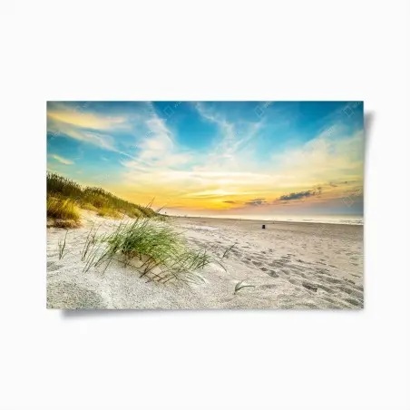Póster atardecer sereno en la playa – Pixers®