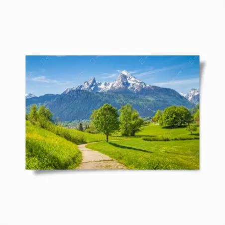 Póster paisaje alpino en primavera – Pixers®