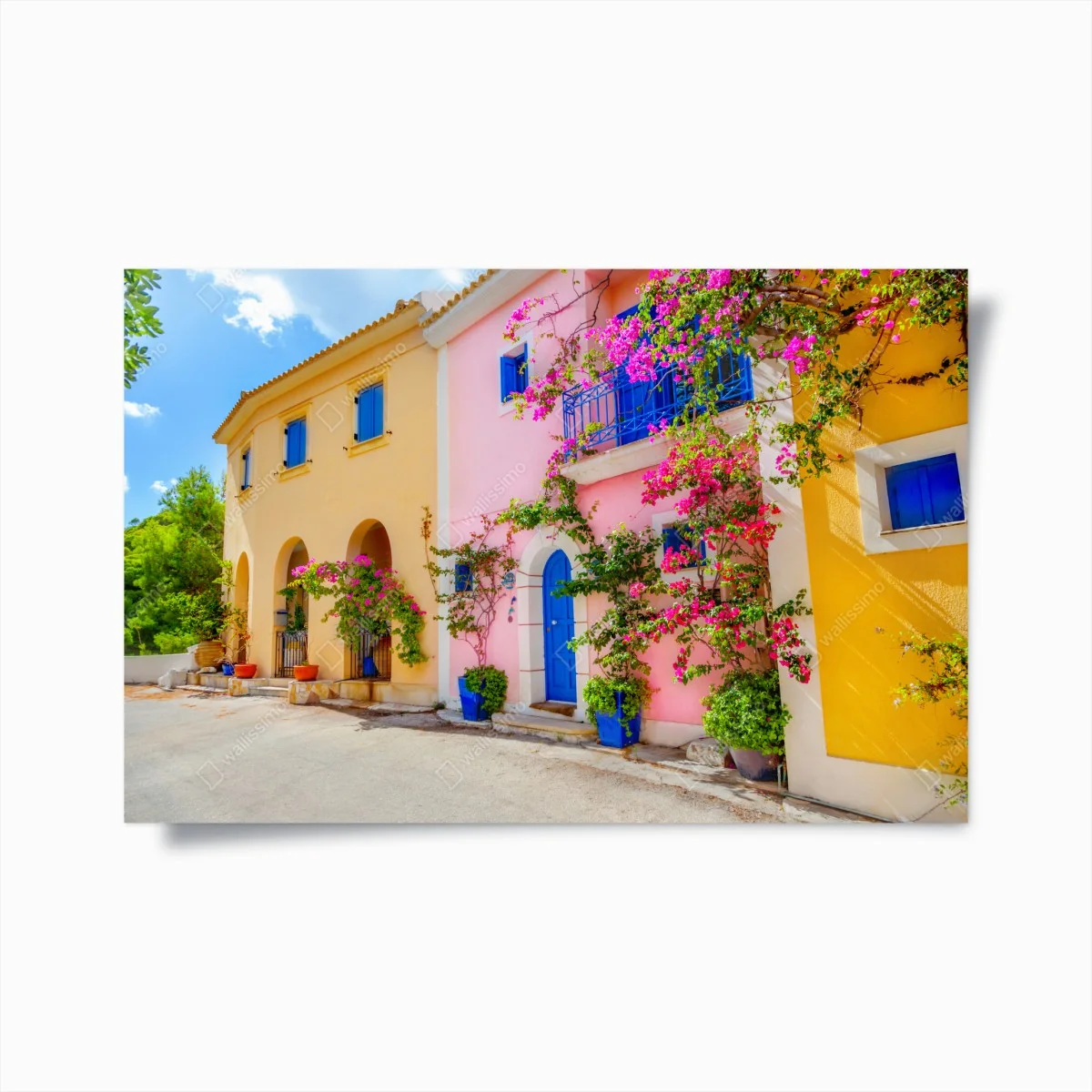 Póster calle mediterránea de colores en Kefalonia – Pixers® Póster calle mediterránea de colores en Kefalonia – Pixers®