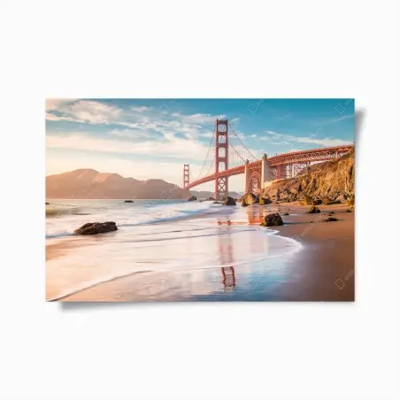 Póster amanecer en el puente Golden Gate – Pixers®