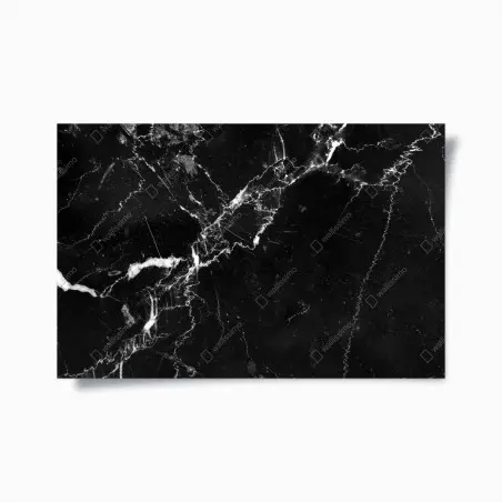Póster textura de mármol negro con vetas blancas – Pixers®
