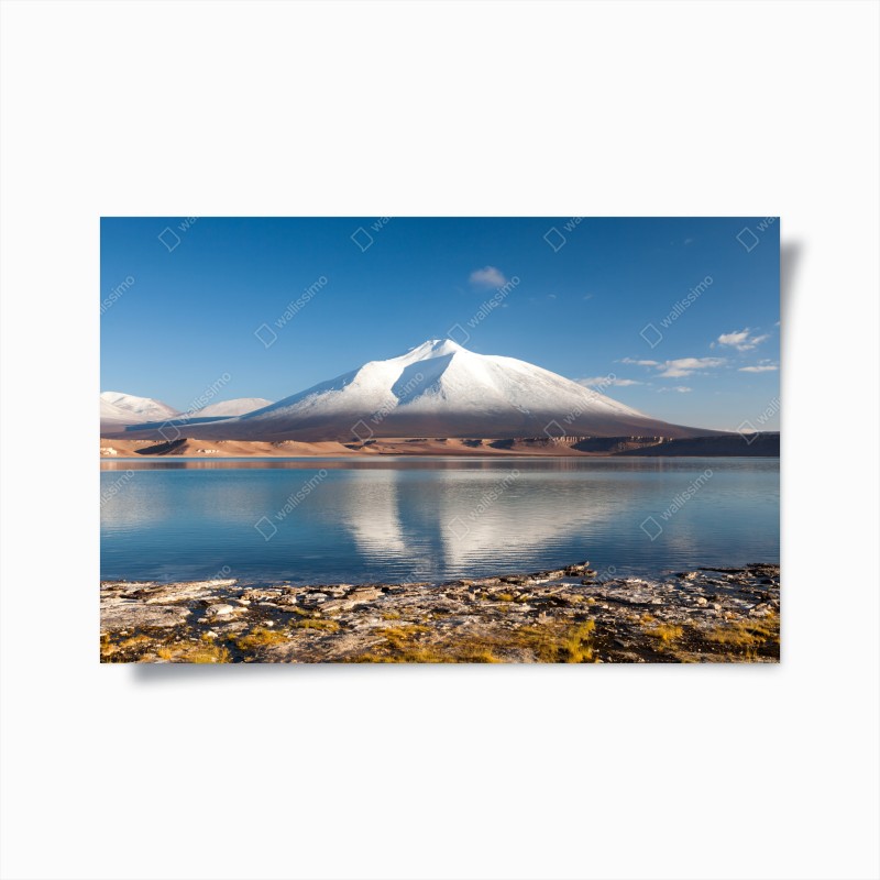 Póster vista tranquila de Laguna Verde en Atacama