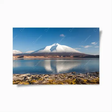 Póster vista tranquila de Laguna Verde en Atacama – Pixers®