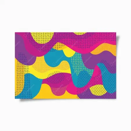 Póster diseño abstracto colorido para decoración de pared – Pixers®