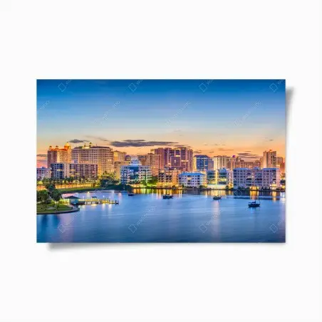 Póster amanecer sobre la bahía de Sarasota – Pixers®