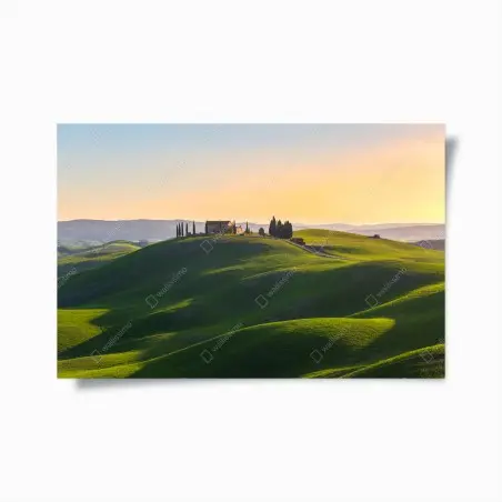 Póster colinas verdes de Crete Senesi en Asciano, Toscana – Pixers®
