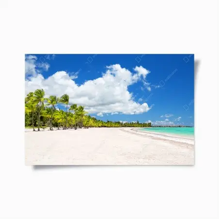 Póster escena de playa tropical en Punta Cana – Pixers®