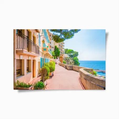 Póster paseo mediterráneo junto al mar – Pixers®