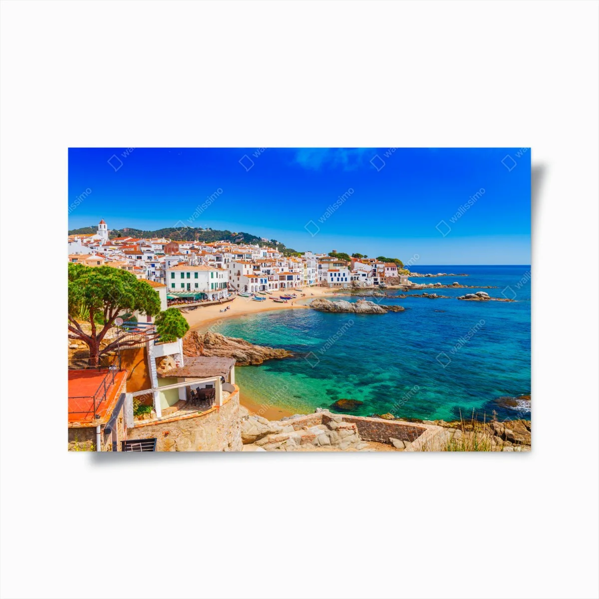Póster vistas mediterráneas de pueblo costero – Pixers® Póster vistas mediterráneas de pueblo costero – Pixers®