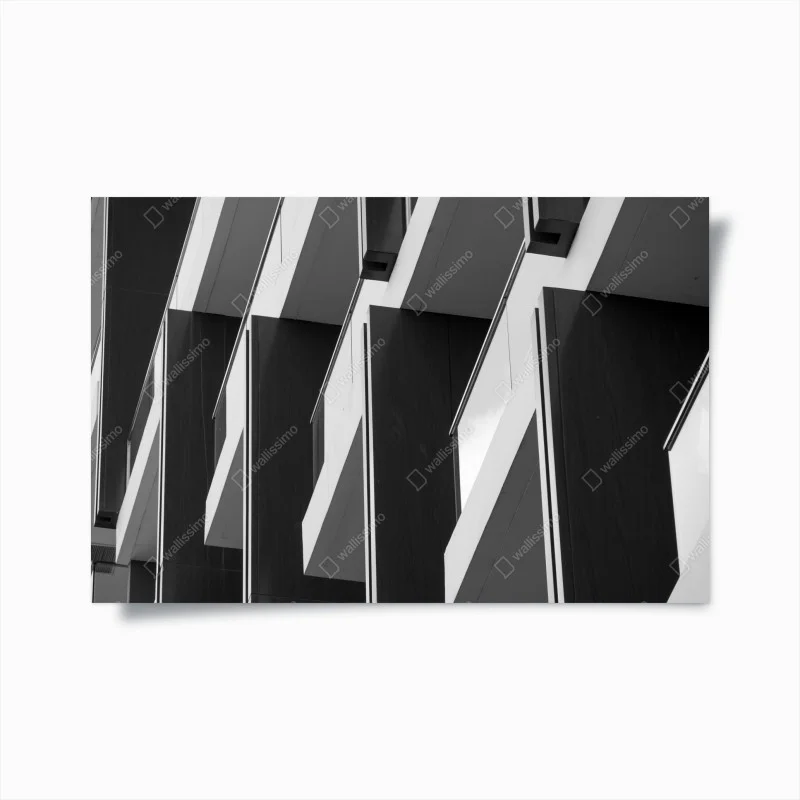 Póster arquitectura minimalista en blanco y negro