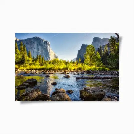 Póster paisaje sereno del valle de Yosemite – Pixers®