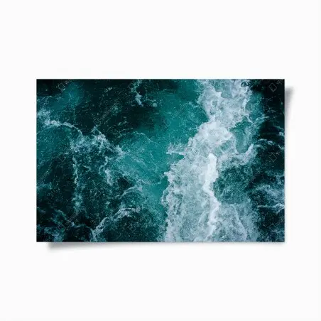Póster abstracción oceánica turquesa – Pixers®