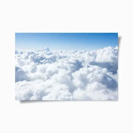 Póster nubes esponjosas sobre el horizonte – Pixers®