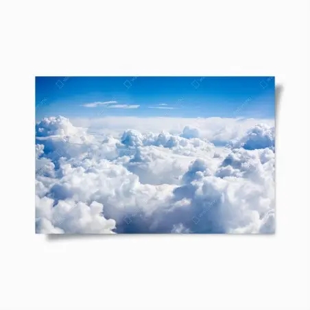 Póster paisaje aéreo de nubes esponjosas – Pixers®