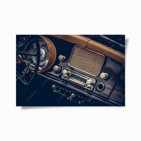 Póster radio clásica del tablero vintage – Pixers®