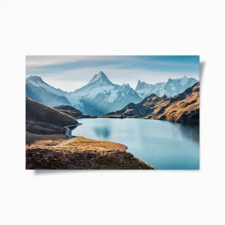 Póster amanecer otoñal en Bachalpsee, Alpes Suizos – Pixers®