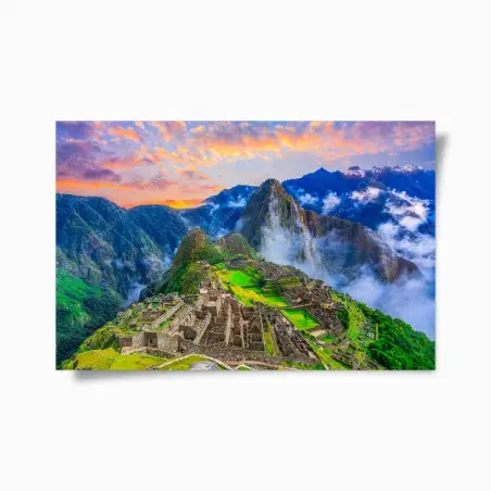Póster panorama de Machu Picchu al amanecer – Pixers®