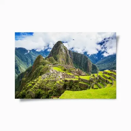 Póster vistas ancestrales de Machu Picchu – Pixers®
