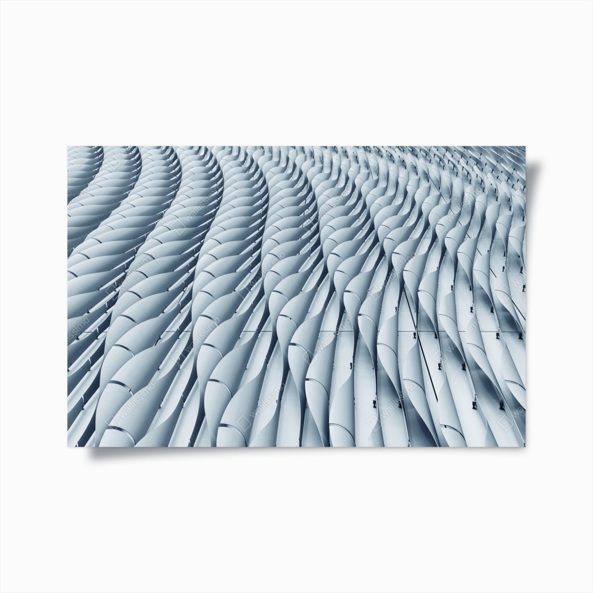 Póster fachada ondulada minimalista de formas geométricas – Pixers®