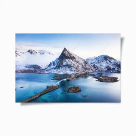 Póster atardecer ártico en Islas Lofoten – Pixers®