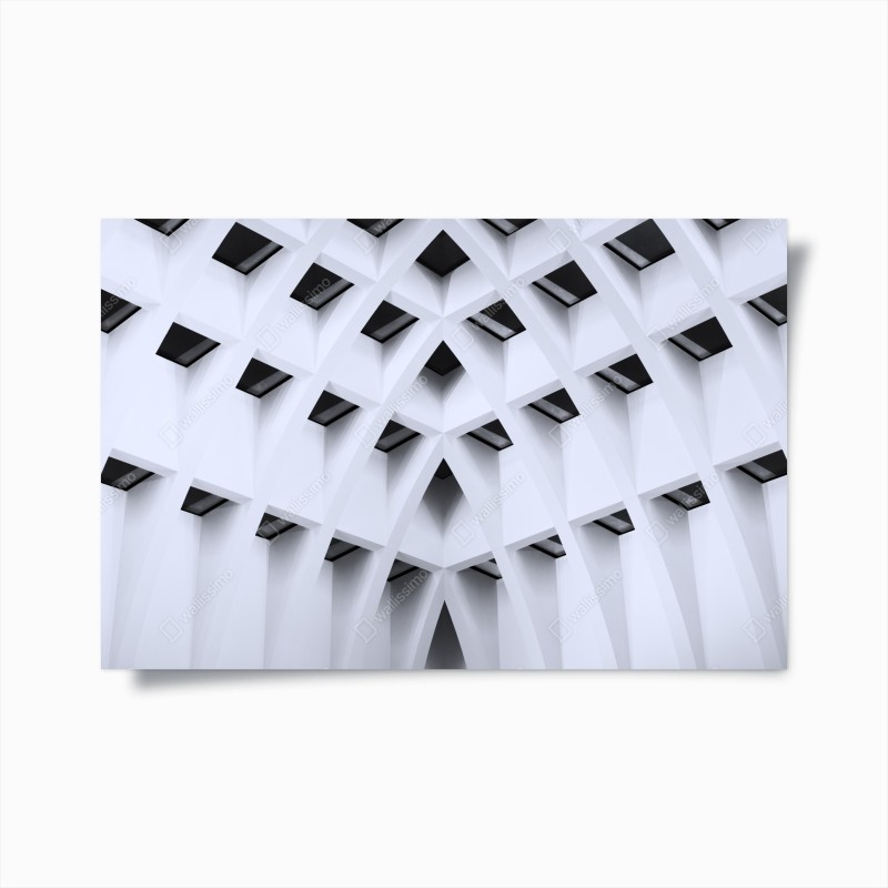 Póster arquitectura geométrica minimalista