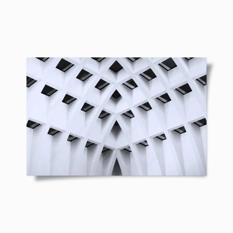 Póster arquitectura geométrica minimalista