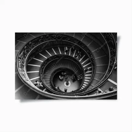 Póster escalera de caracol barroca en perspectiva – Pixers®