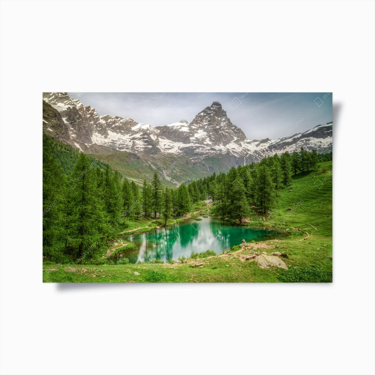 Póster serenidad en el Lago Blu de Cervinia – Pixers® Póster serenidad en el Lago Blu de Cervinia – Pixers®