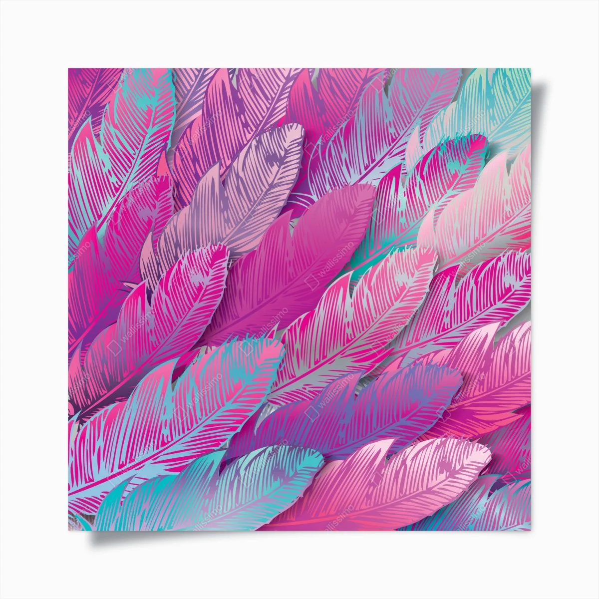 Póster arte de plumas rosa iridiscente – Pixers® Póster arte de plumas rosa iridiscente – Pixers®