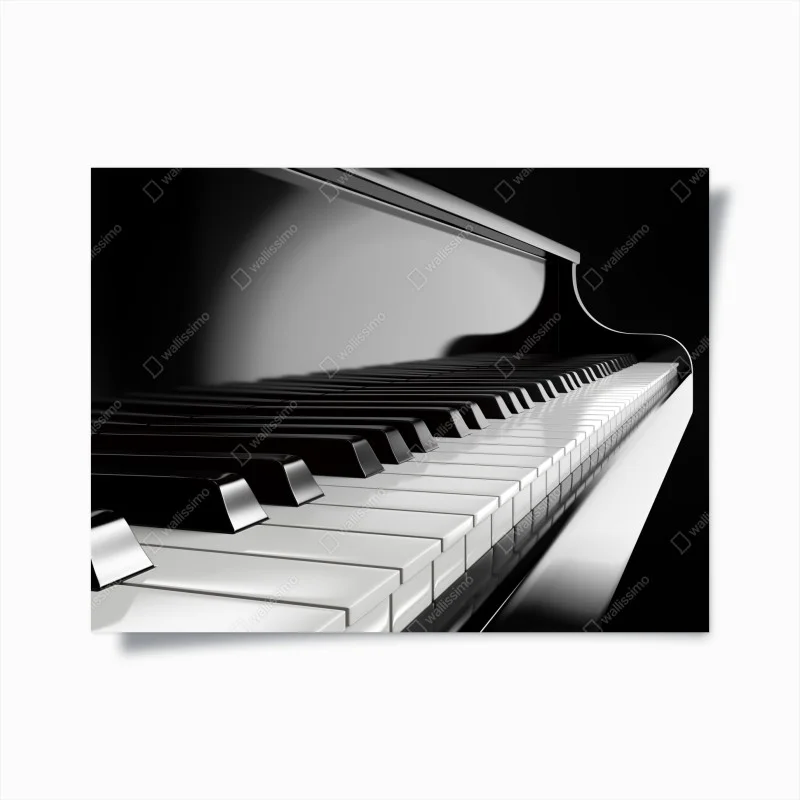 Póster teclas de piano en blanco y negro – Pixers® Póster teclas de piano en blanco y negro – Pixers®
