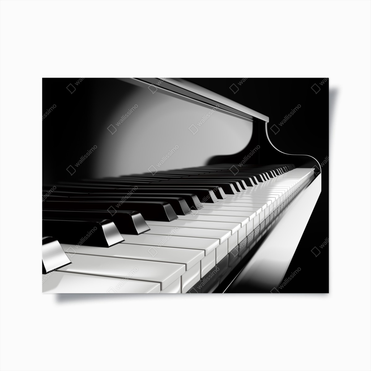 Póster teclas de piano en blanco y negro – Pixers®