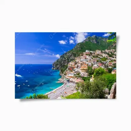 Póster paisaje costero de Positano – Pixers®