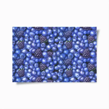 Póster estampado de arándanos y moras para decoración – Pixers®