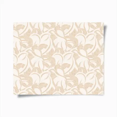 Póster estampado botánico beige de hojas entrelazadas – Pixers®