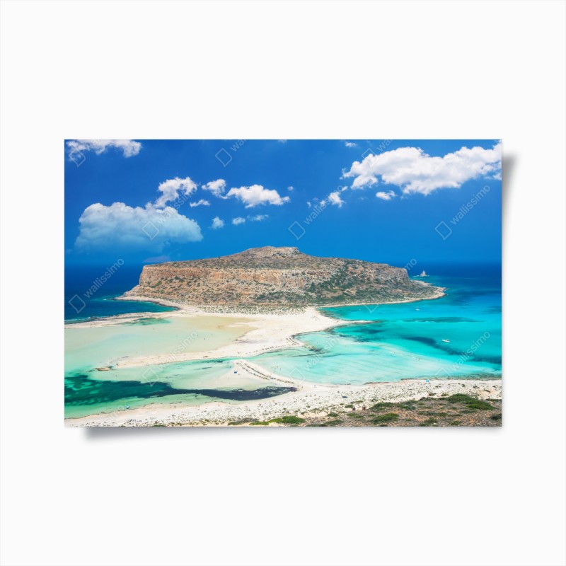 Póster paisaje marino de Balos: aguas turquesa y arena blanca