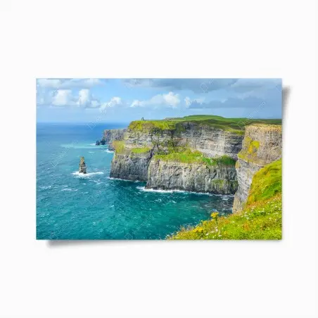 Póster panorama costero de los acantilados de Moher – Pixers®