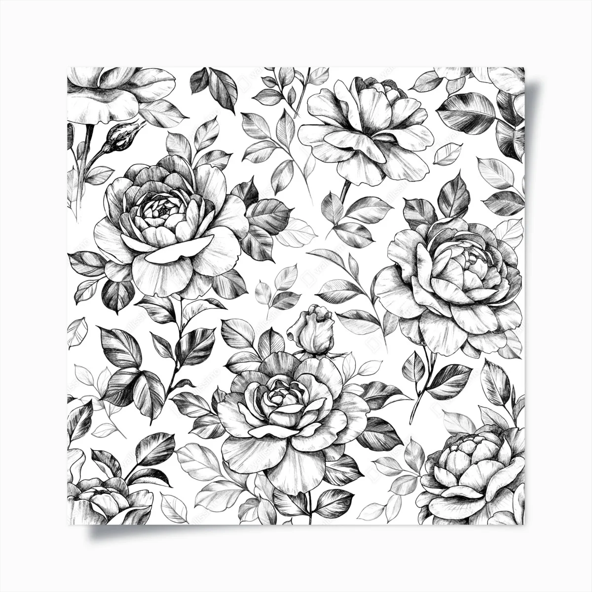 Póster motivo de rosas vintage en blanco y negro – Pixers® Póster motivo de rosas vintage en blanco y negro – Pixers®