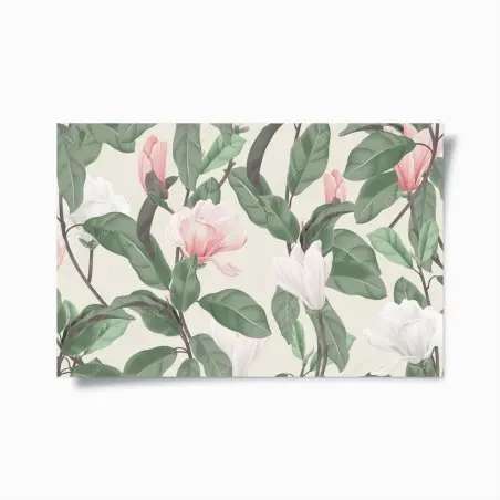 Póster patrón de magnolias en tonos pastel – Pixers®