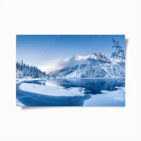 Póster serenidad invernal en los Alpes – Pixers®