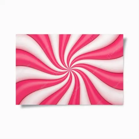 Póster espiral rosa y blanca vibrante – Pixers®