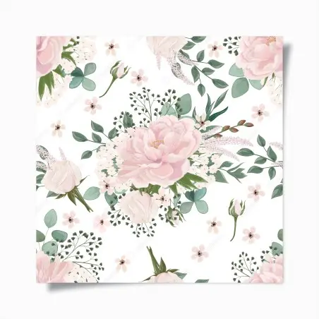 Póster belleza floral en tonos pastel – Pixers®