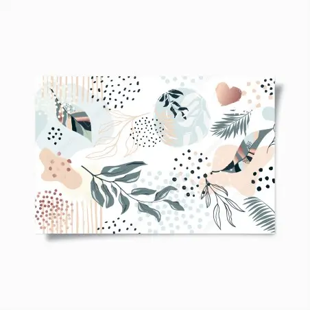 Póster diseño botánico en tonos pastel – Pixers®