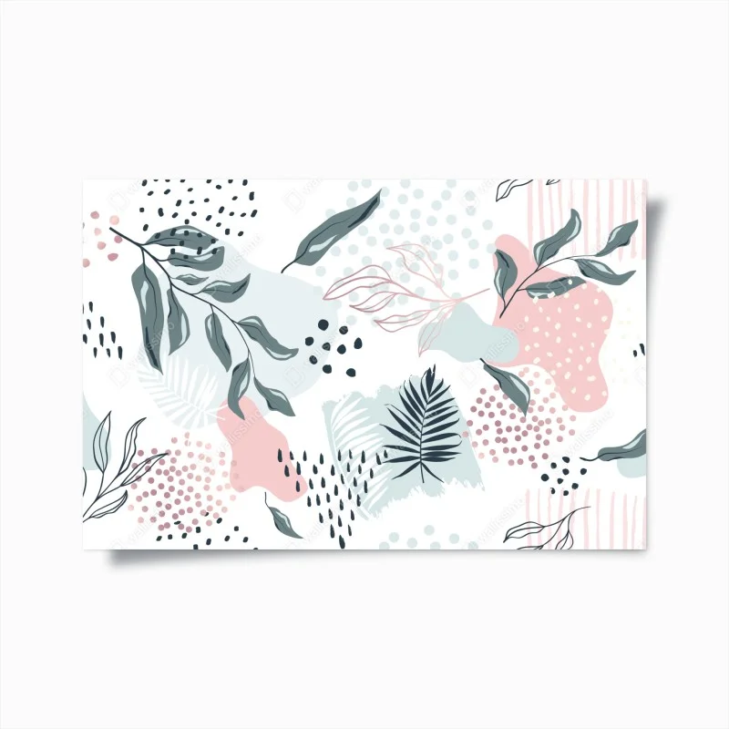Póster arte botánico en tonos pastel – Pixers®