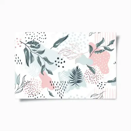 Póster arte botánico en tonos pastel – Pixers®